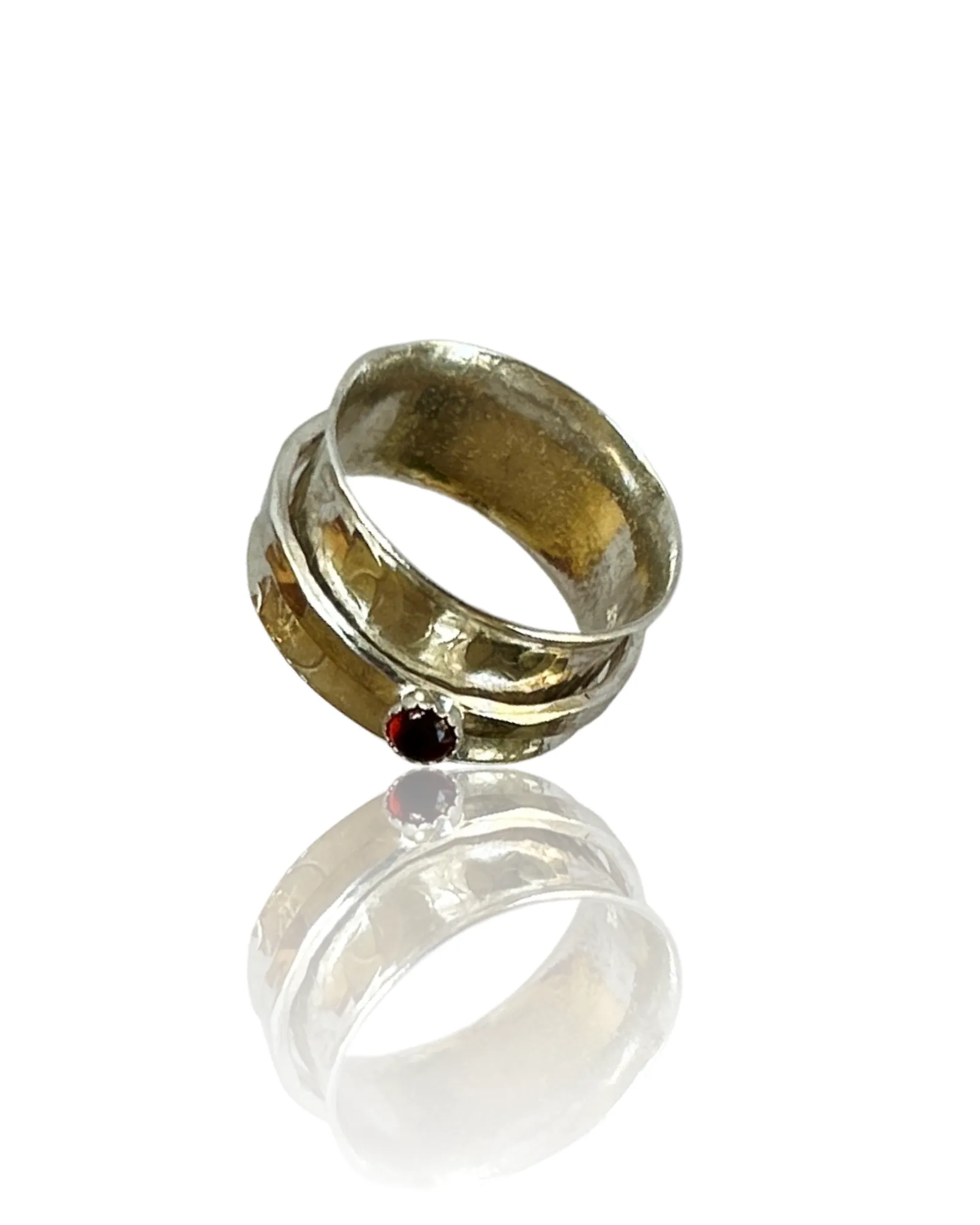 Garnet  Spinner Ring