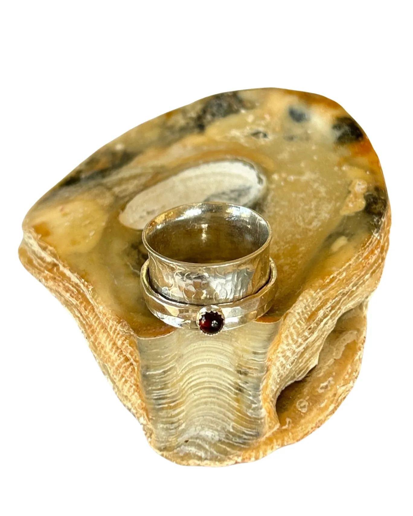 Garnet  Spinner Ring
