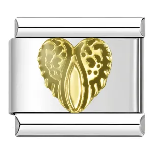 Gold Heart Italian Charm