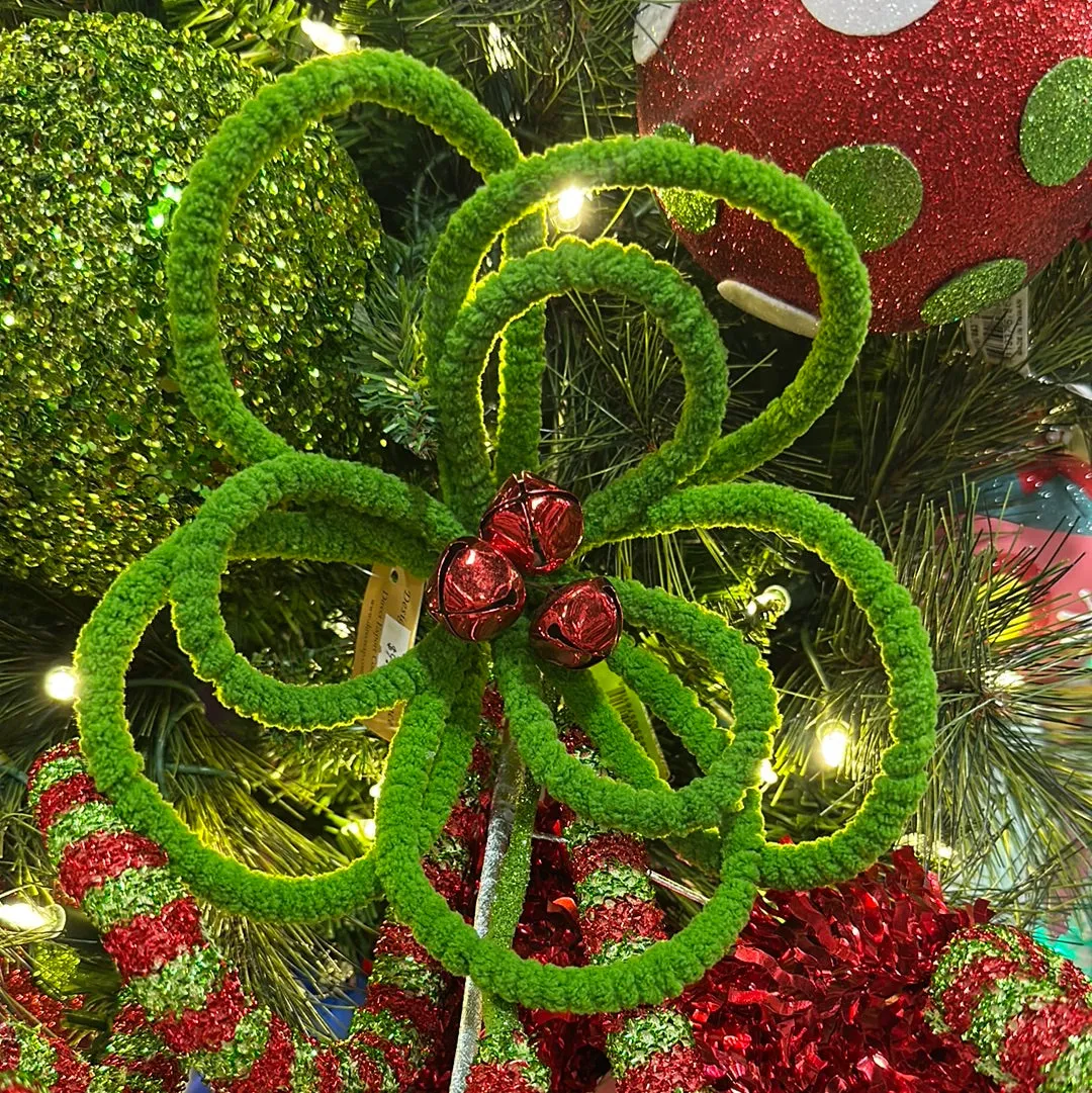 Green and Red Loop Flower Stem