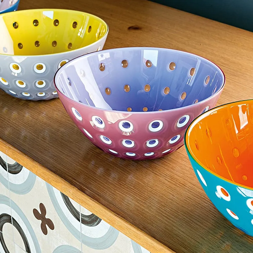 Guzzini Le Murrine Bowl Grey/White/Yellow