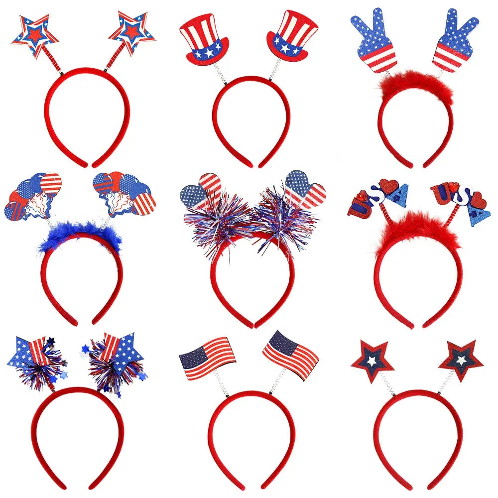 Hairband For Independence Day With American Flag For A Costume Party