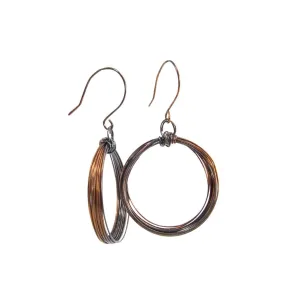 Handmade Copper Looped Hoop Earrings | Eco-Friendly Jewelry