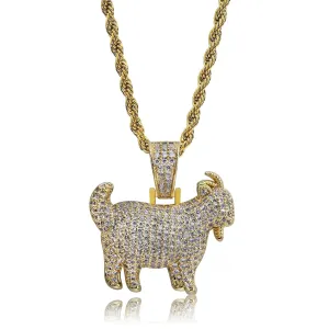 Ice Dazzle Goat Pendant