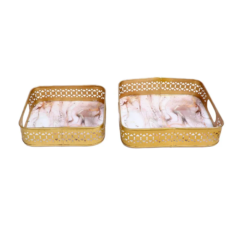 Illusion Chroma Serving Tray - Set Of Two