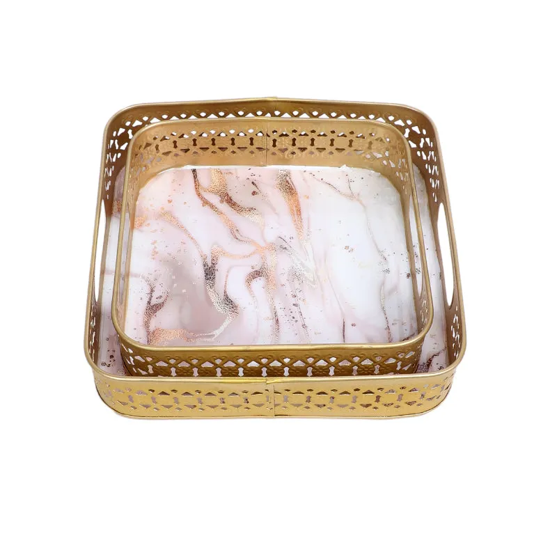 Illusion Chroma Serving Tray - Set Of Two
