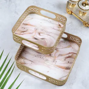 Illusion Chroma Serving Tray - Set Of Two