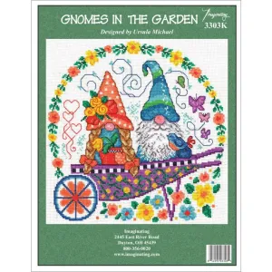 Imaginating Counted Cross Stitch Kit 10"X10" - Gnomes In The Garden (14 Count)*
