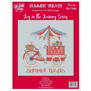 Imaginating Counted Cross Stitch Kit 7"X7" Summer Treats*