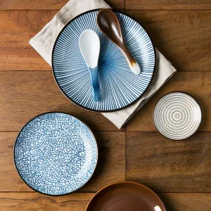 Japanese Ceramic Plate and Spoon