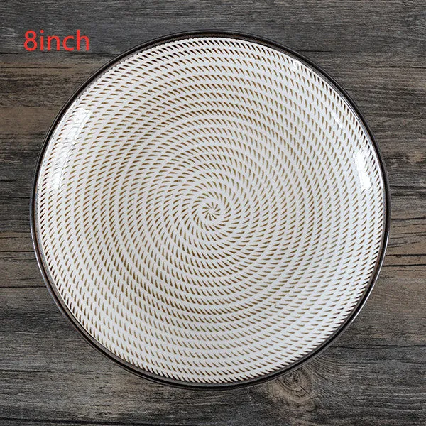Japanese Ceramic Plate and Spoon