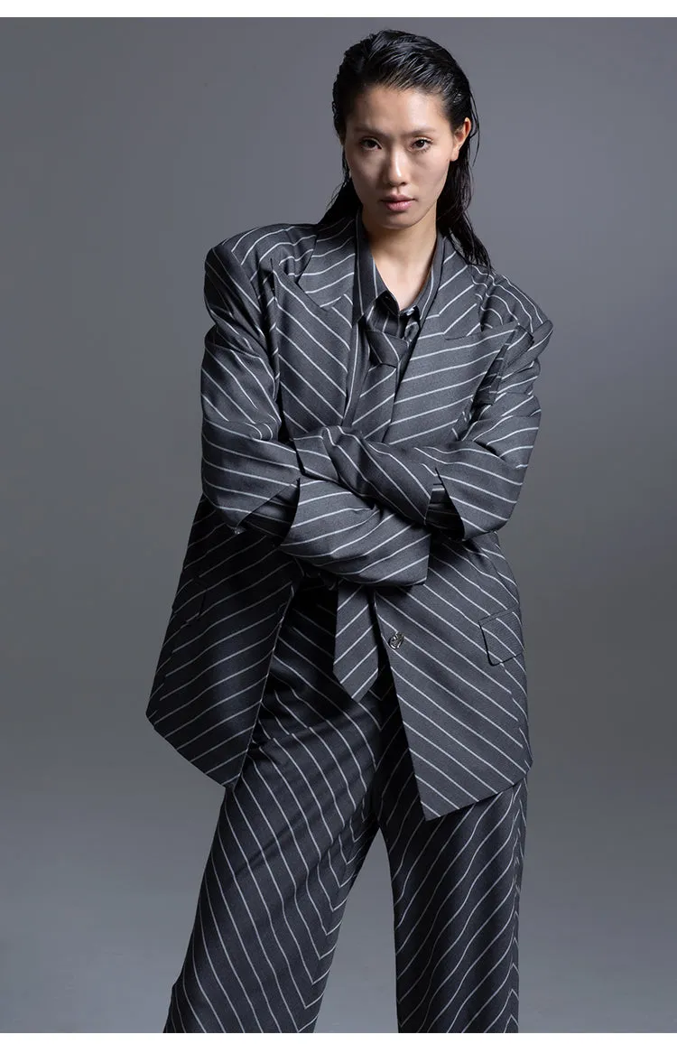 LEDIM W FASHION TIE STRIPED Shirt- Pieo