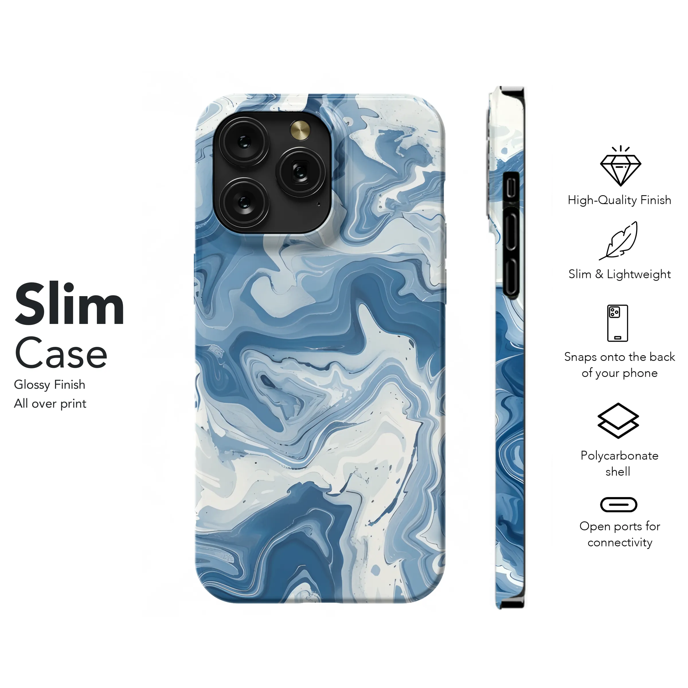 Marble Alcohol Ink Phone Case iPhone Samsung Cover Pixel 3668