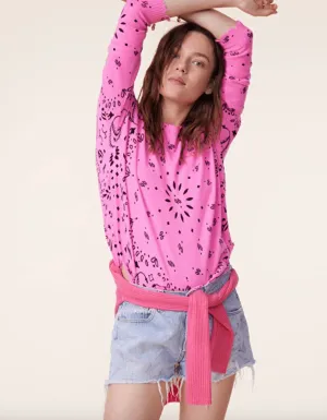 Mela Banadana Cashmere Sweater - Rose Lotus