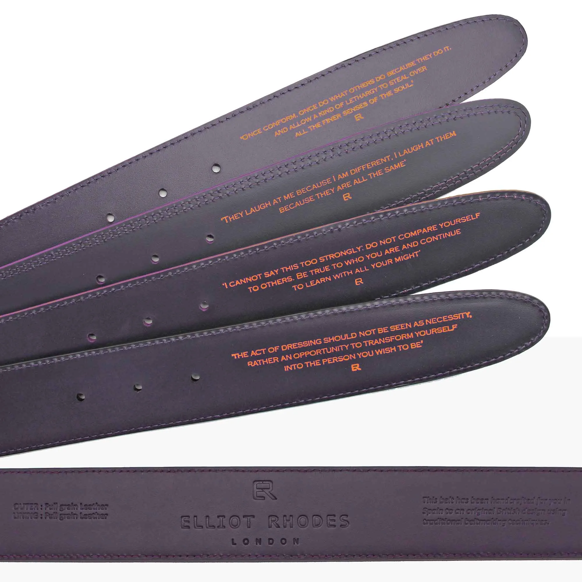 Metallic Finish Ronde Lizard Effect Belt Strap