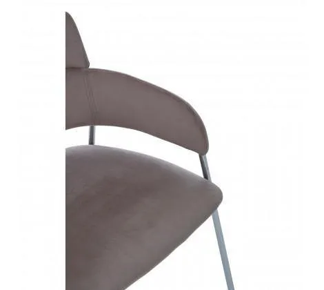 Mink Velvet Dining Chair