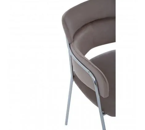 Mink Velvet Dining Chair