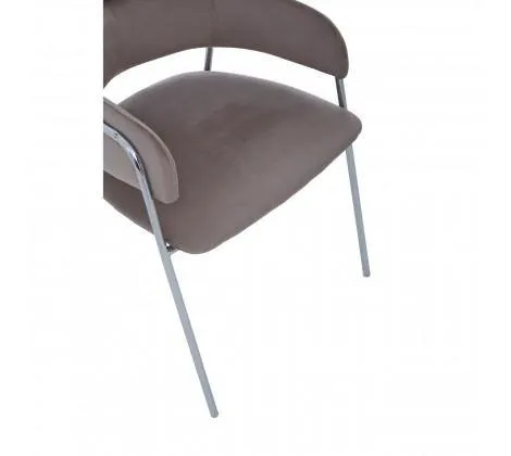 Mink Velvet Dining Chair