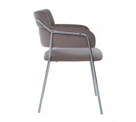 Mink Velvet Dining Chair