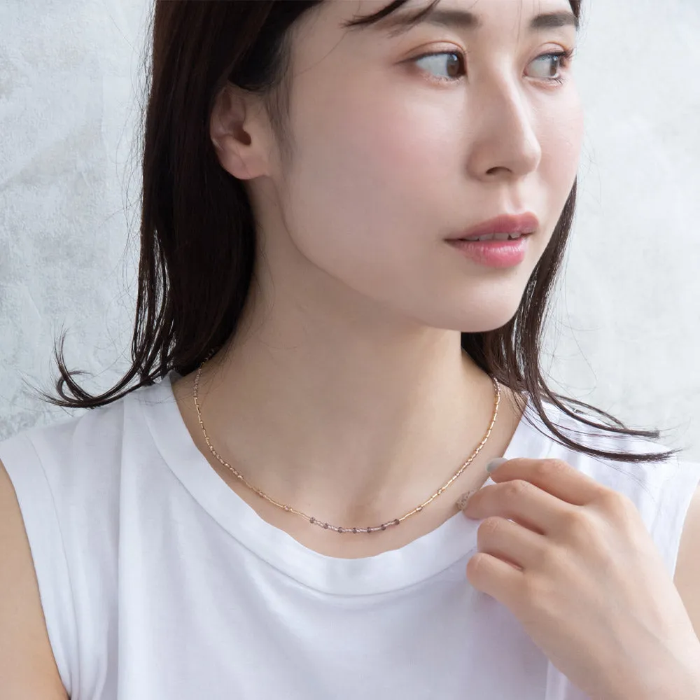 Mixed Bead Short Necklace