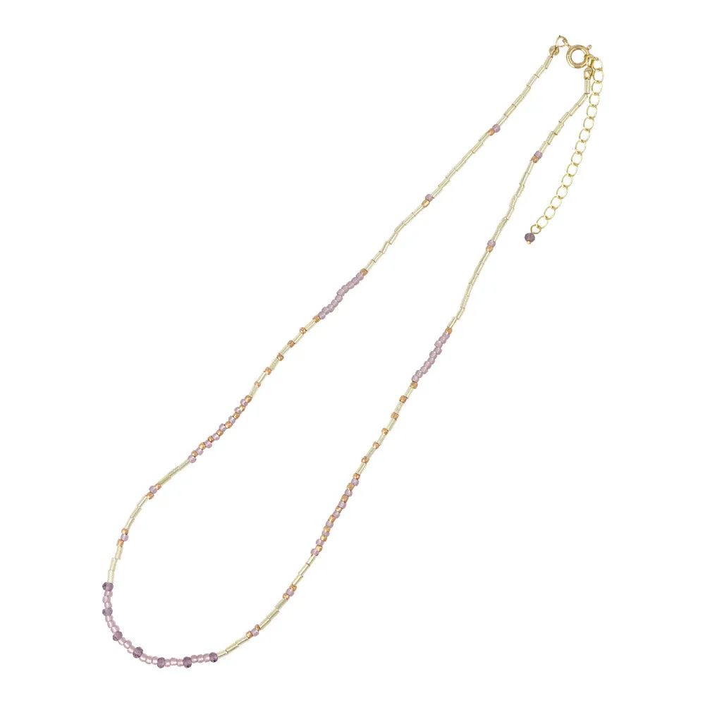 Mixed Bead Short Necklace