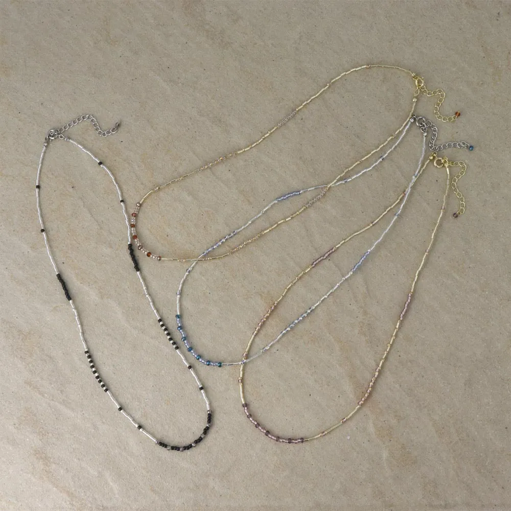 Mixed Bead Short Necklace