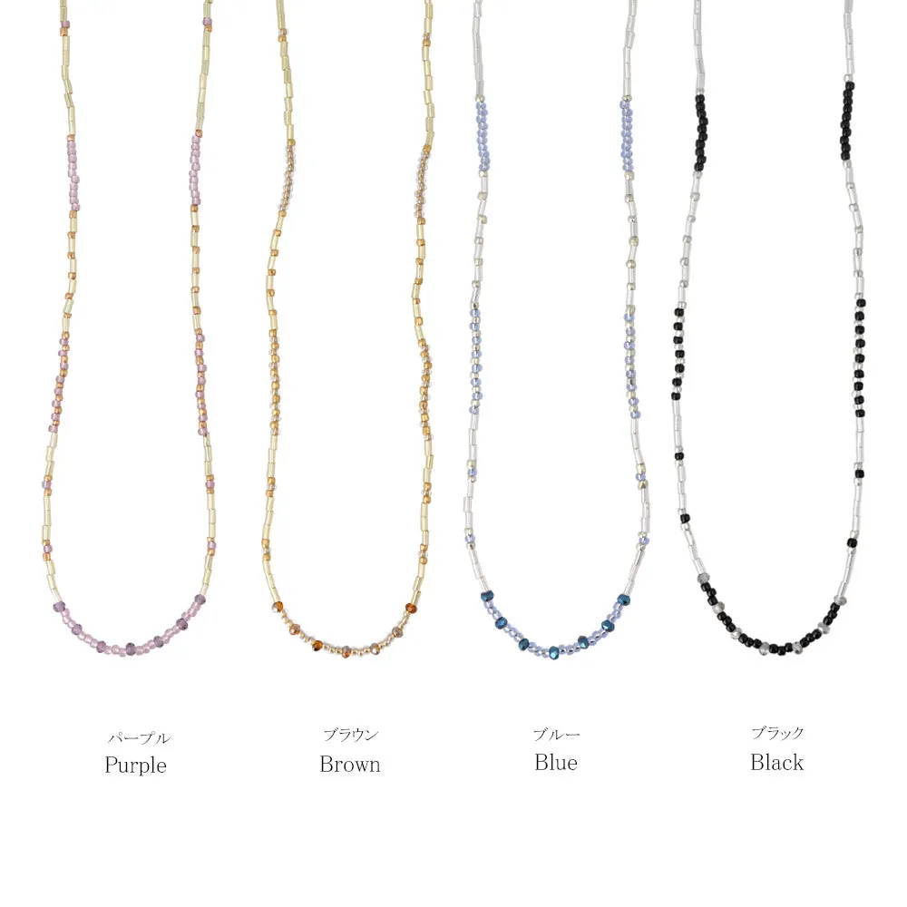 Mixed Bead Short Necklace