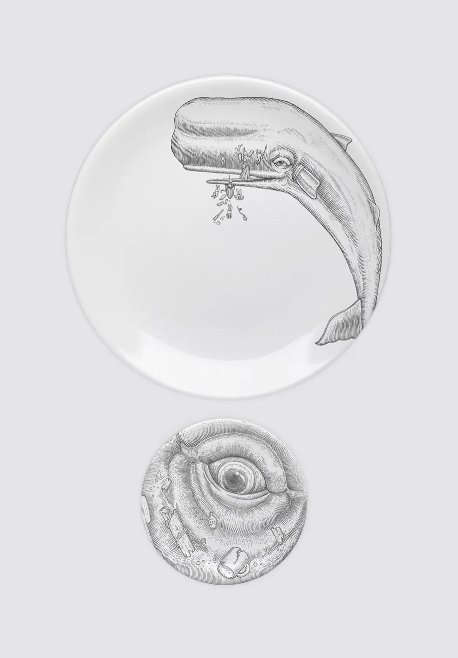 Moby Dick Plate Set