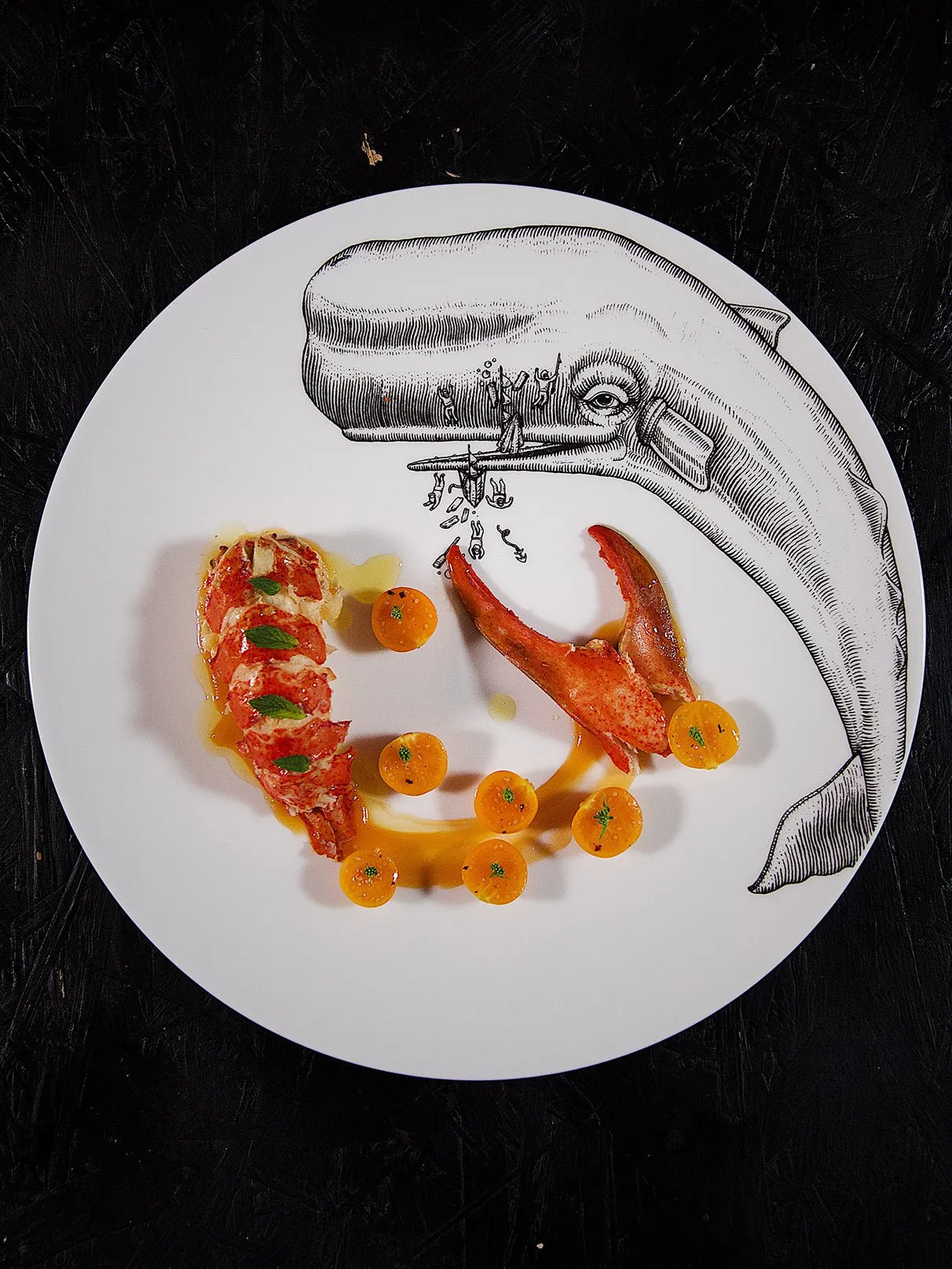 Moby Dick Plate Set