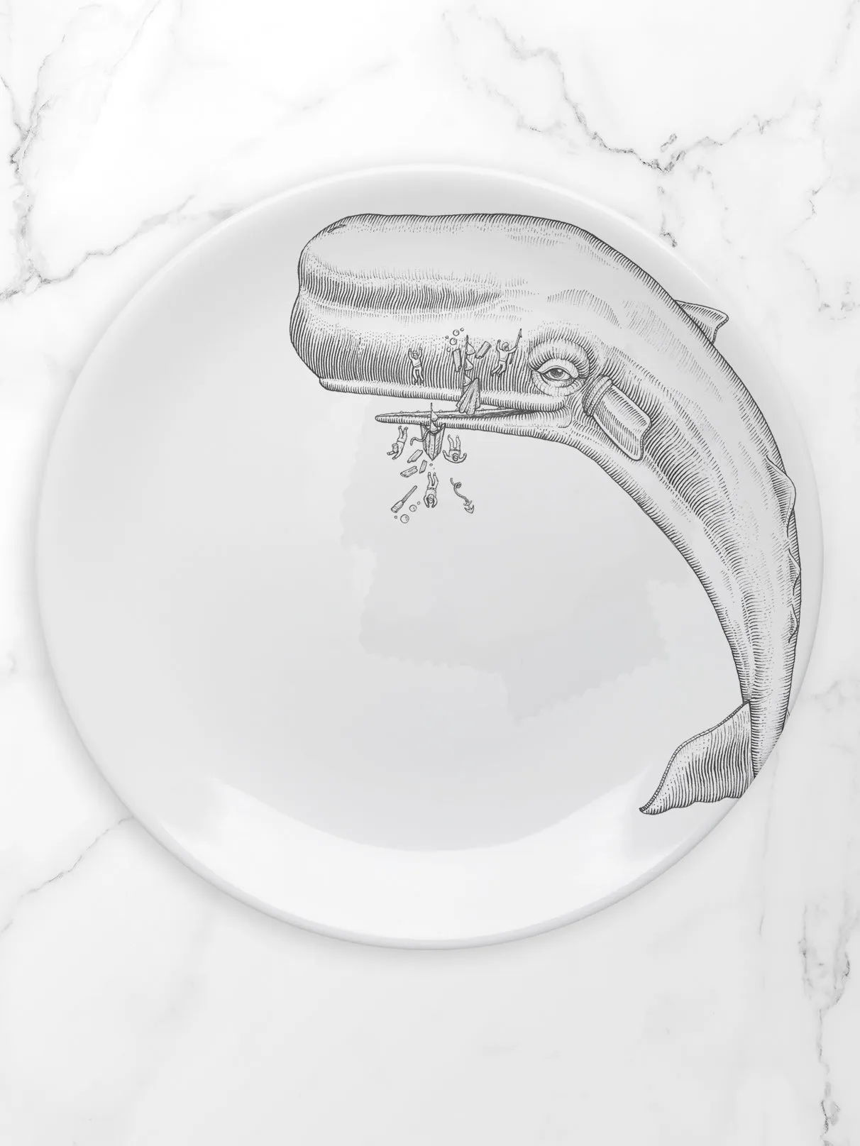 Moby Dick Plate Set