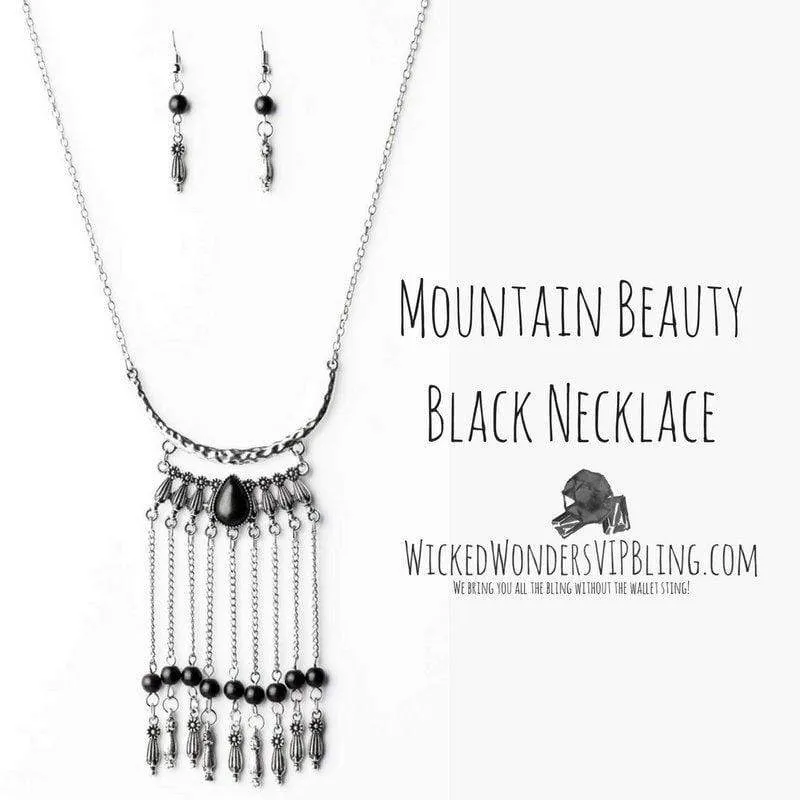 Mountain Beauty Black Necklace