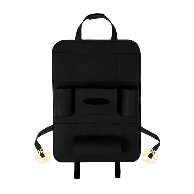 Multi-Pocket Car Seat Back Organizer