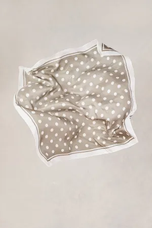 Olive Polka Dots Scarf