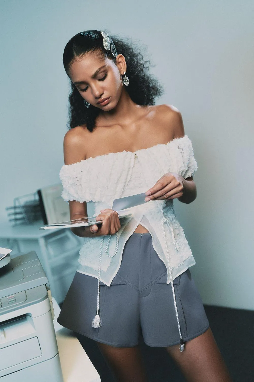 Orizuru Off-Shoulder Top