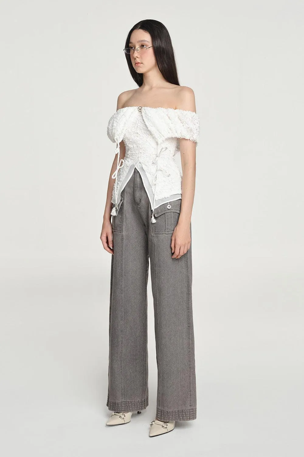 Orizuru Off-Shoulder Top