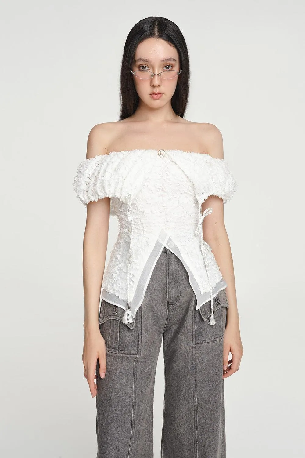 Orizuru Off-Shoulder Top