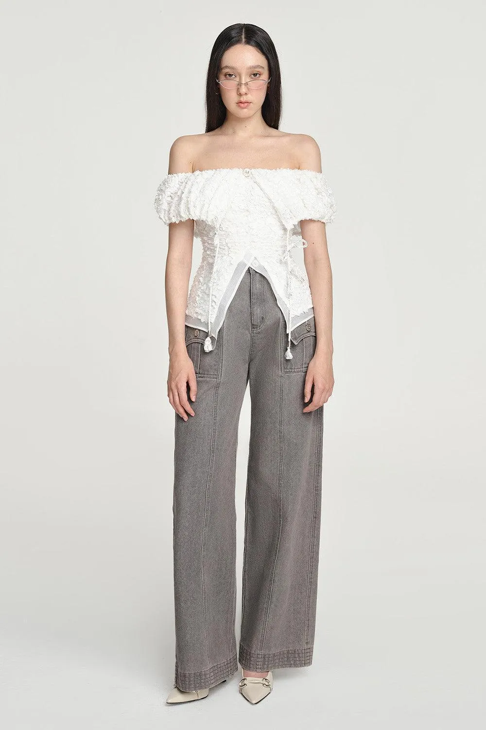 Orizuru Off-Shoulder Top