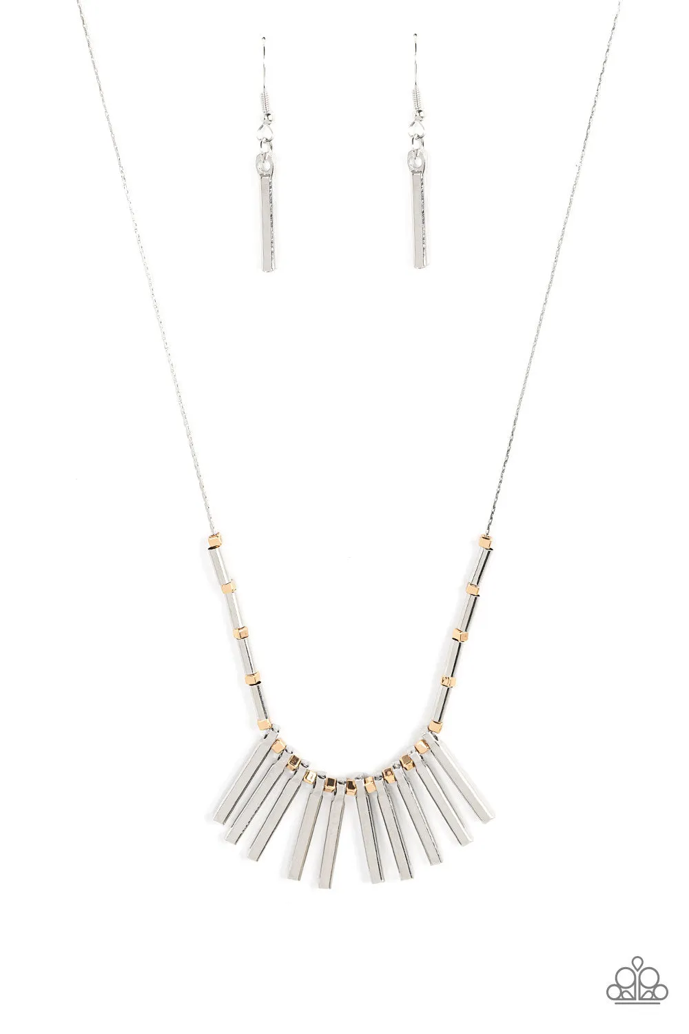 PAPARAZZI Rustic Hot Rod - Silver NECKLACE