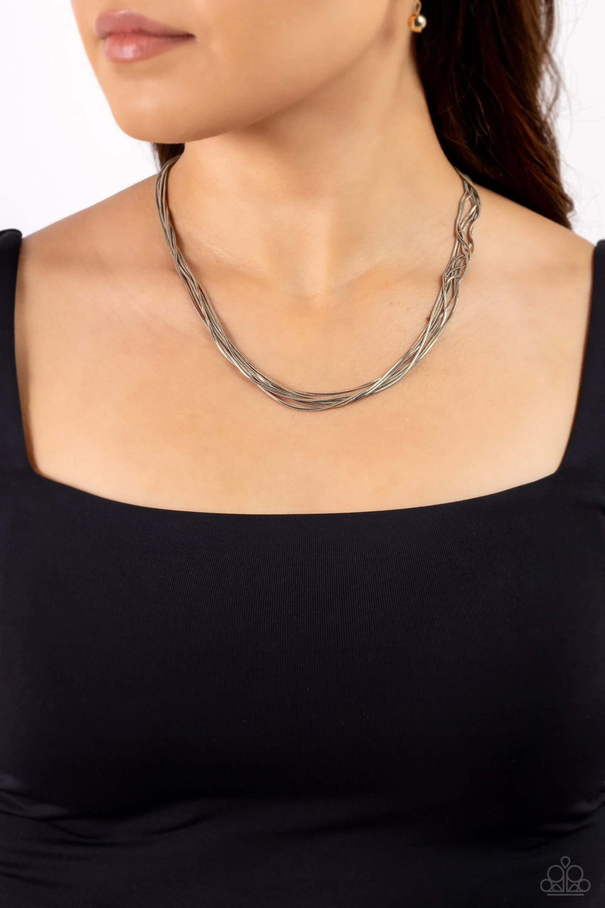 Paparazzi Salvaging Sass Multi Necklace & Earring Set