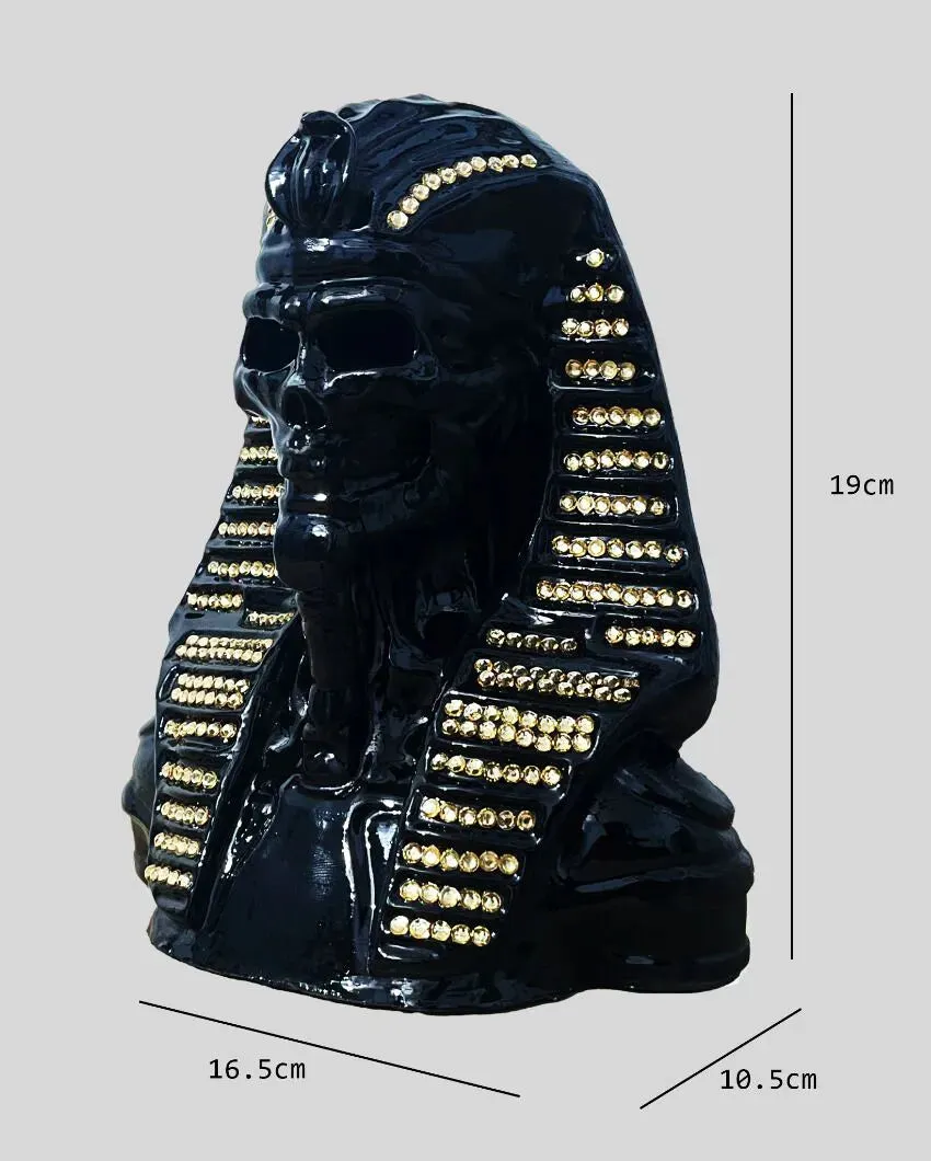 Pharaoh Black Ceramic Sculpture