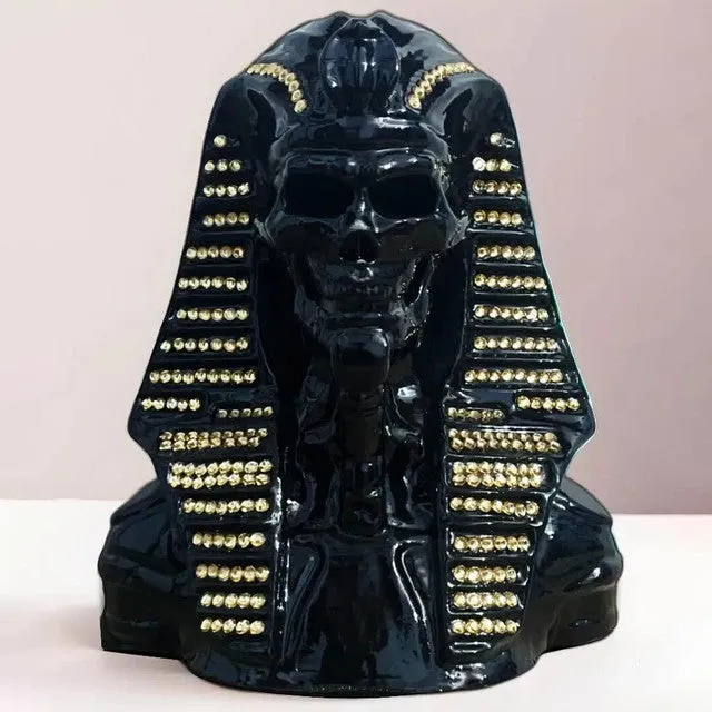 Pharaoh Black Ceramic Sculpture
