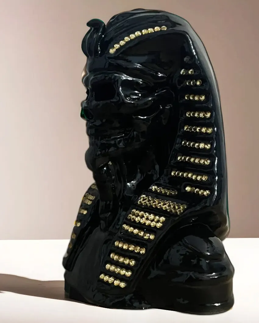 Pharaoh Black Ceramic Sculpture