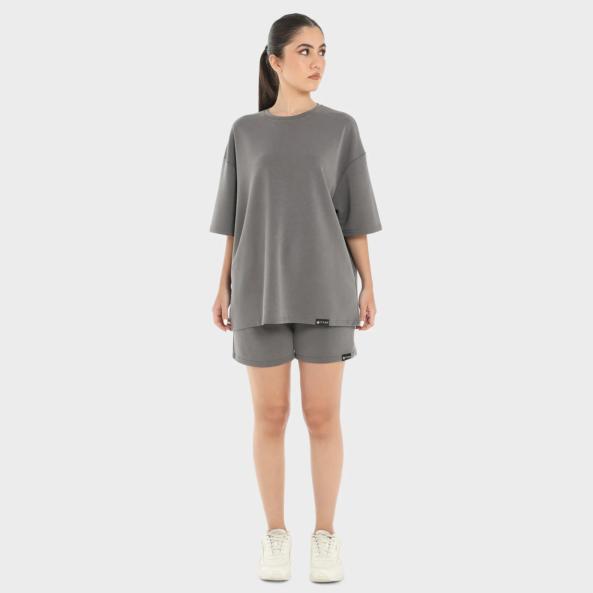 Premium Oversized T-shirt For Women - Grey