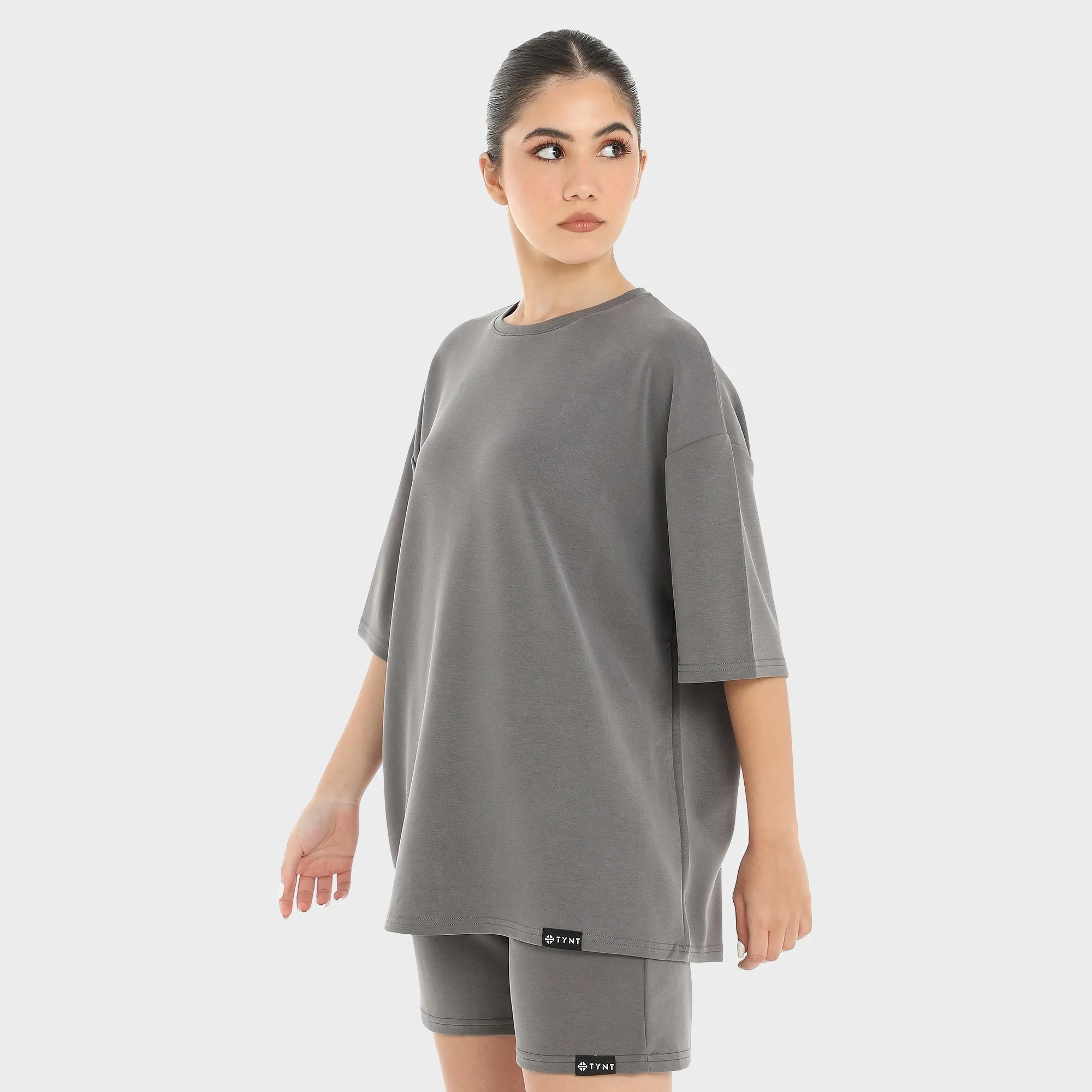 Premium Oversized T-shirt For Women - Grey