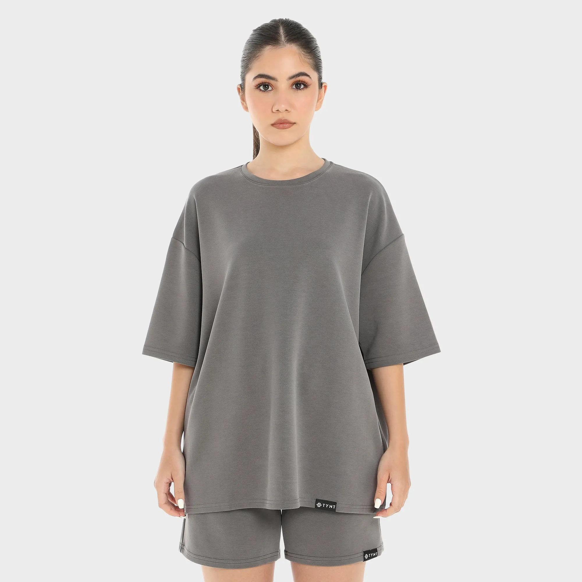Premium Oversized T-shirt For Women - Grey