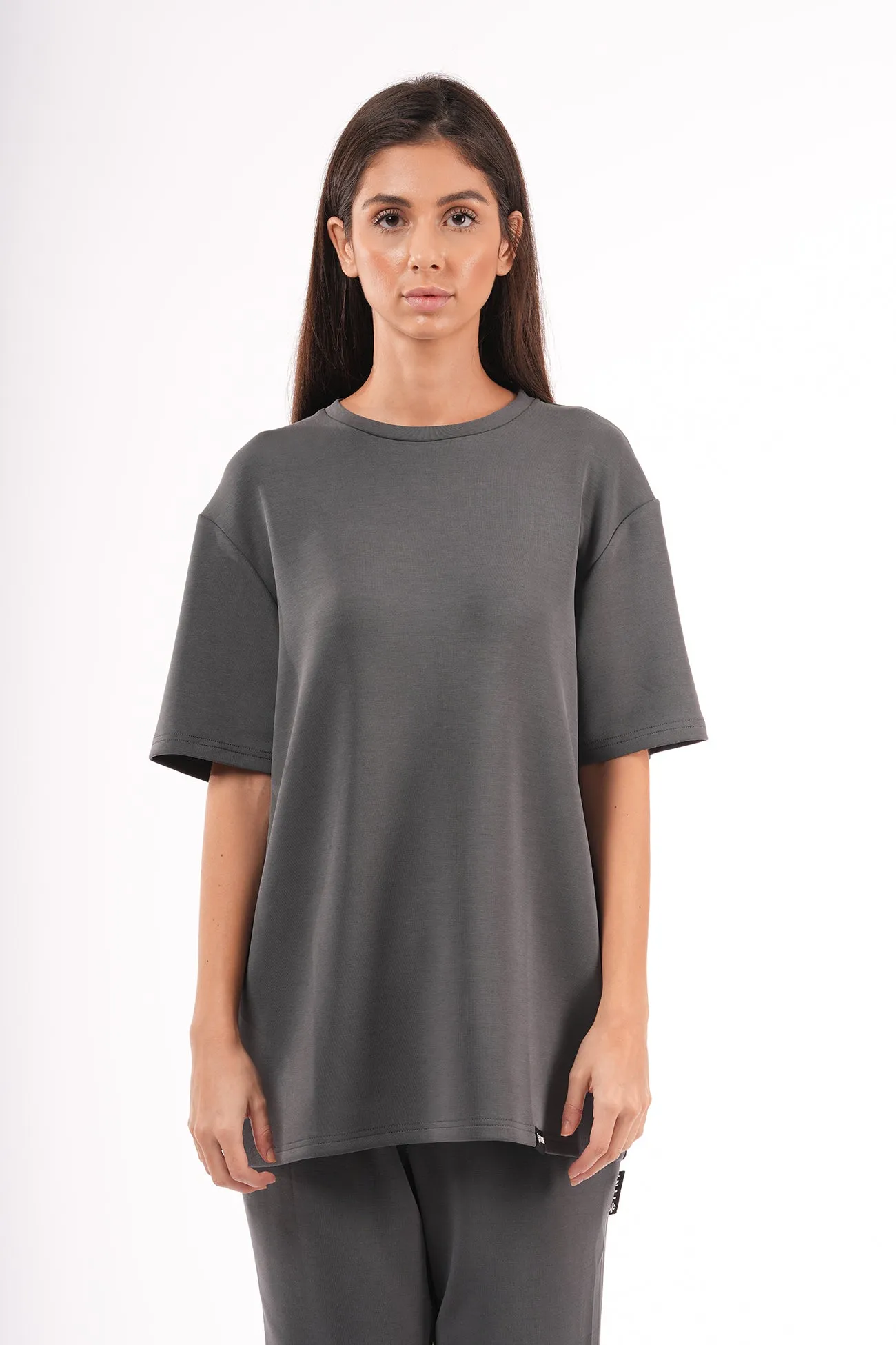 Premium Oversized T-shirt For Women - Grey