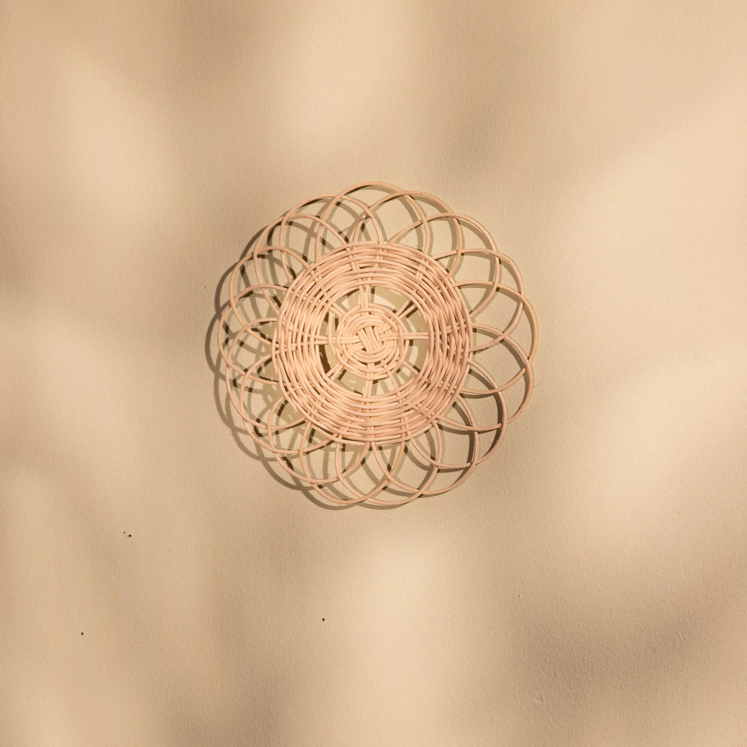 Rattan Wall Hangings Set of 12