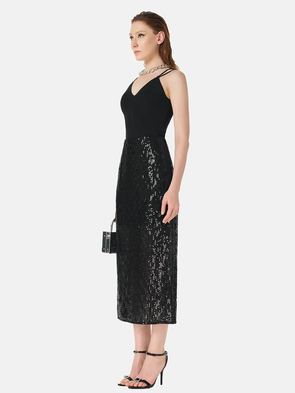 Ribbed Knit Double Straps Top