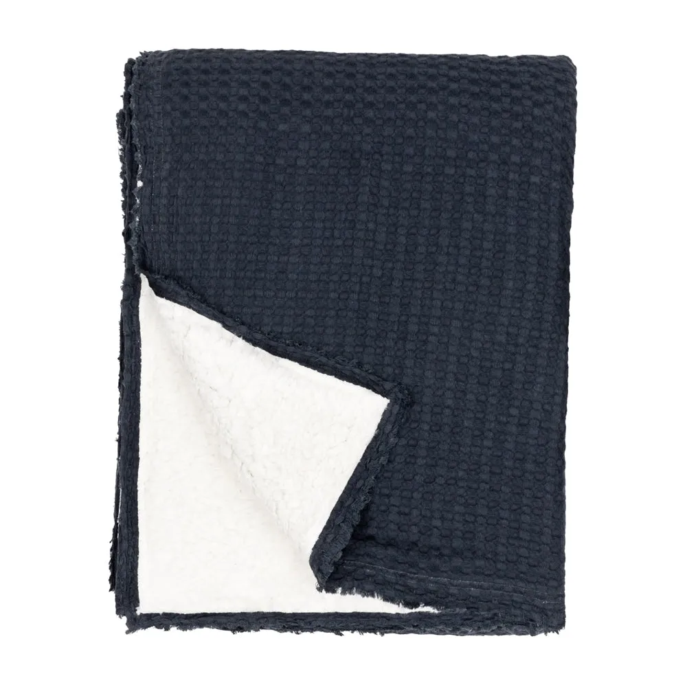 Ronan Sherpa Throw Ink
