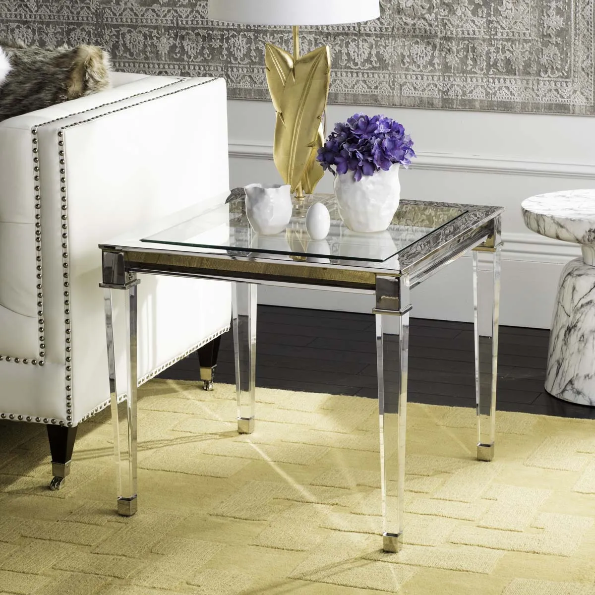 Safavieh Couture Charleston Acrylic End Table, SFV2513